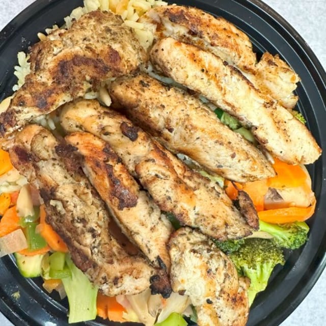 Grilled Chicken Dinner.