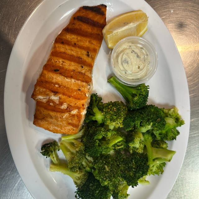 Grilled Salmon.