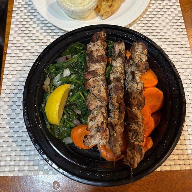 Pork Souvlaki Dinner.