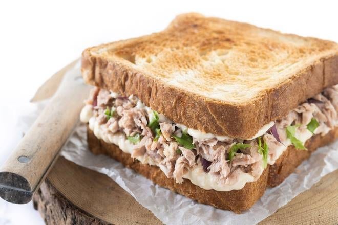 Tuna Melt On Toast.